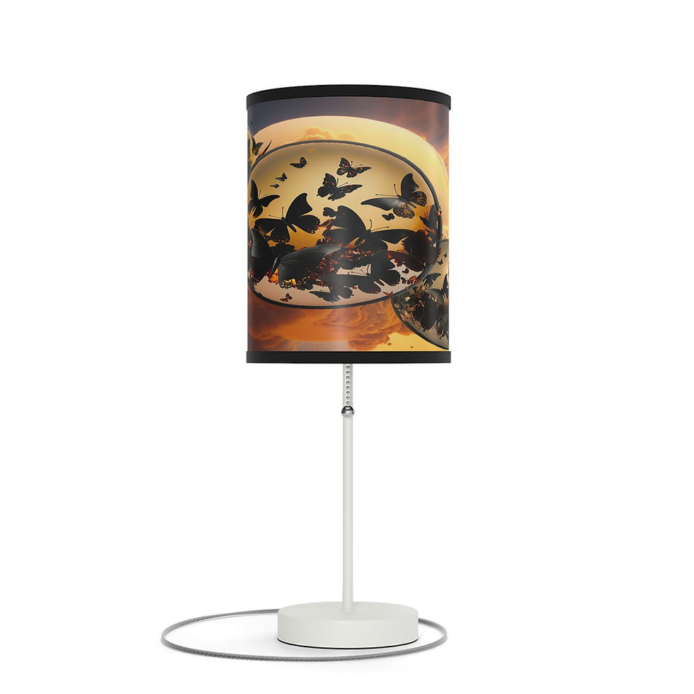 Thumbnail: Triplespheric Black Butterflies (Lamp)