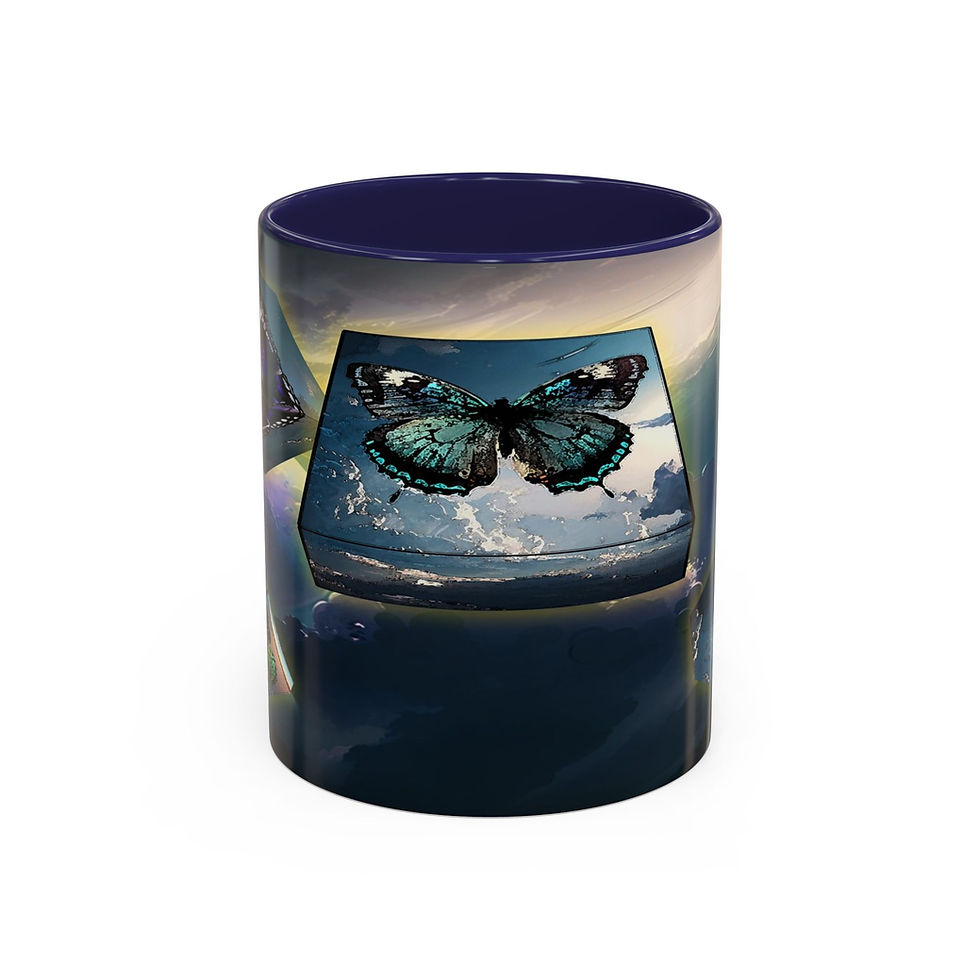 Thumbnail: Organic Butterflies Cubism (mug)