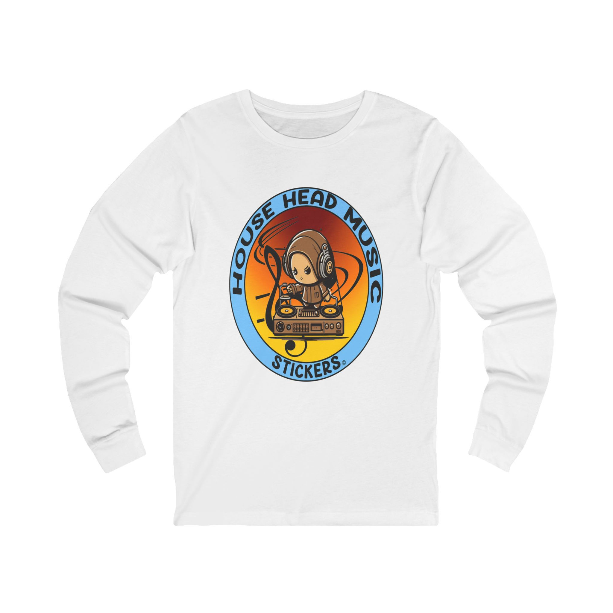House Head Music Stickers 007 (Long Sleeve Tee)