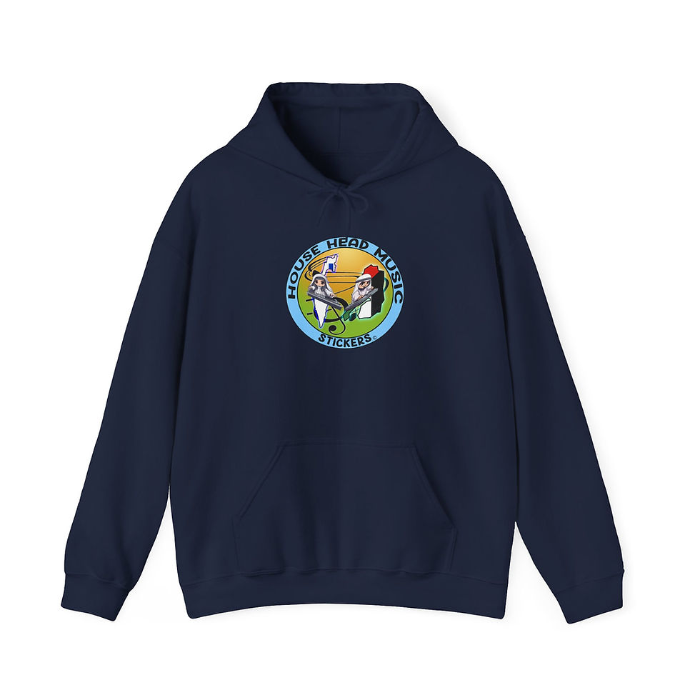 Thumbnail: House Head Music Stickers Israel/Palestine Peace (Hooded Sweatshirt)