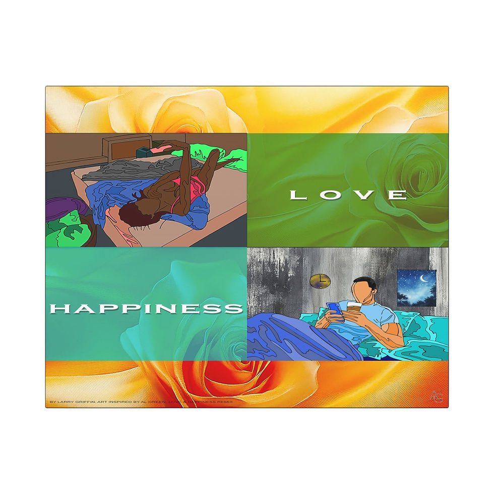 Art Inspired by Al Green, Love & Happiness (Canvas)