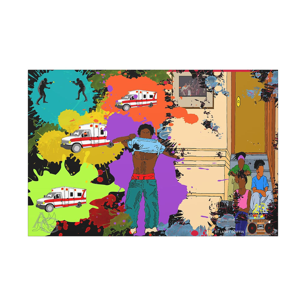 Thumbnail: Art inspired by OutKast, SpottieOttieDopaliscious (Canvas)