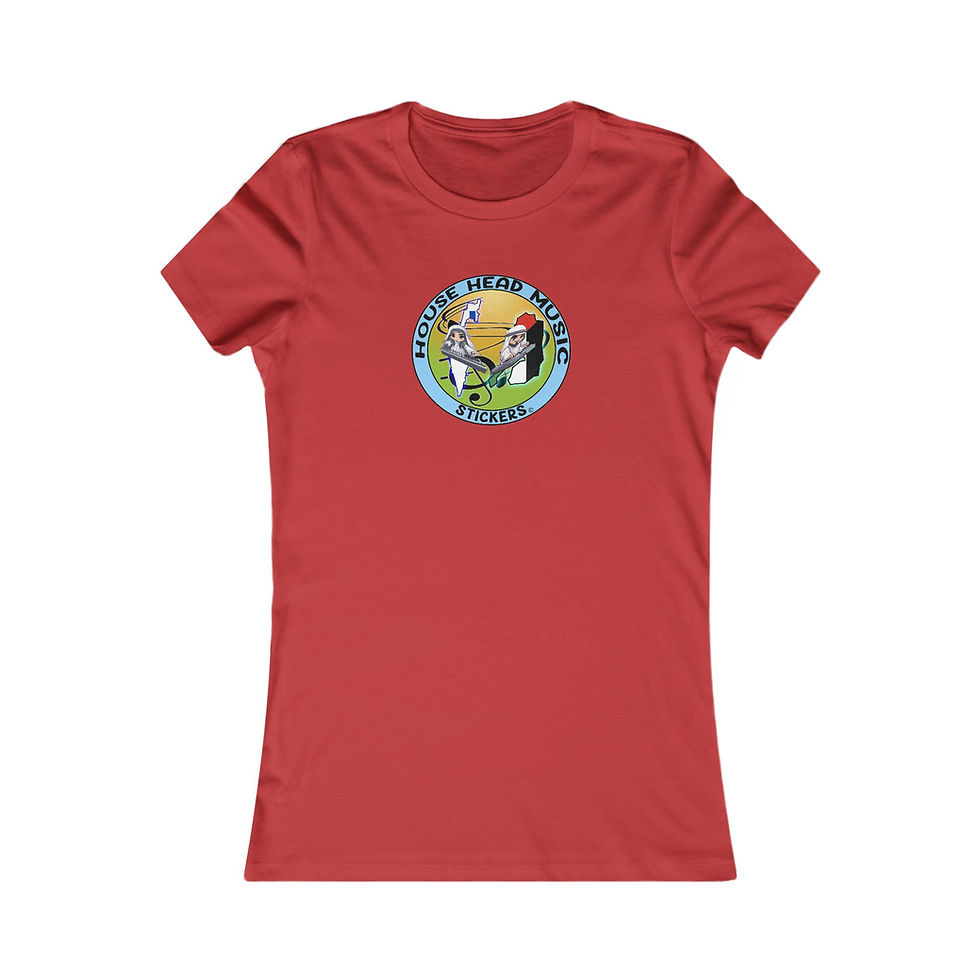 Thumbnail: House Head Music Stickers Israel/Palestine Peace (Women's Favorite Tee)