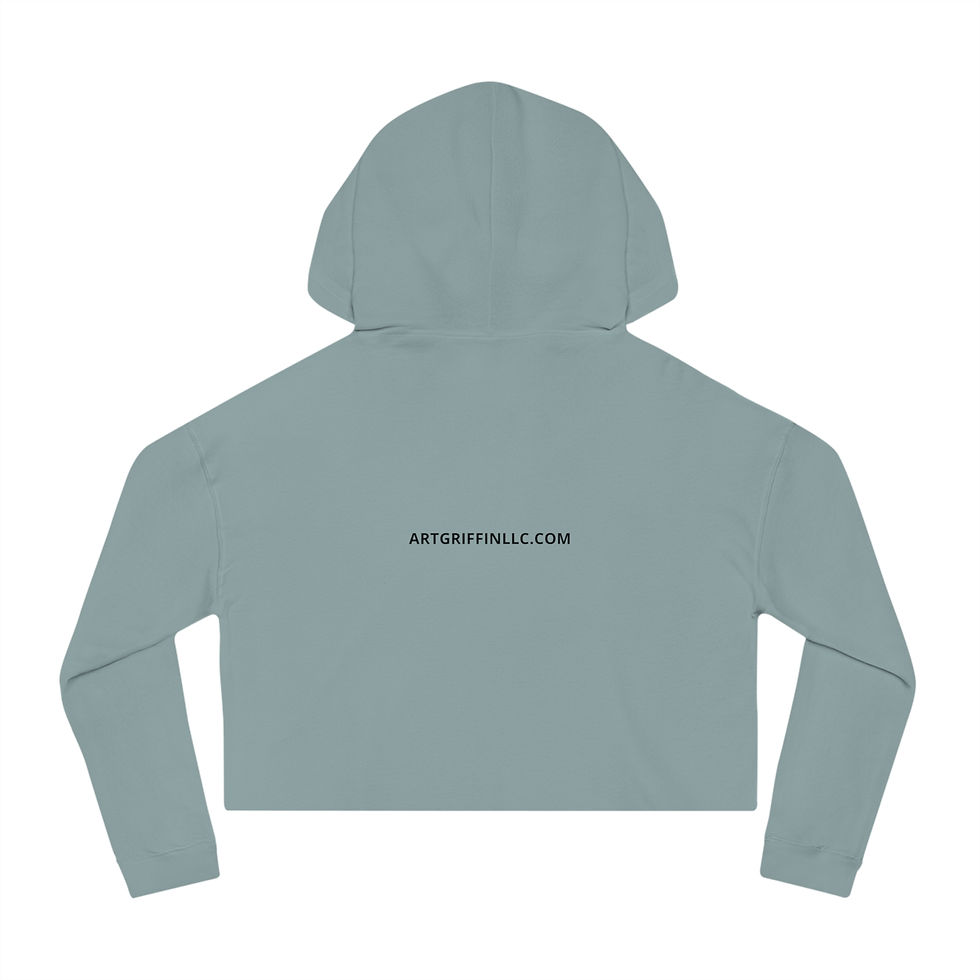 Thumbnail: Sirenes du Cigare Black 003 (Cropped Hooded Sweatshirt)