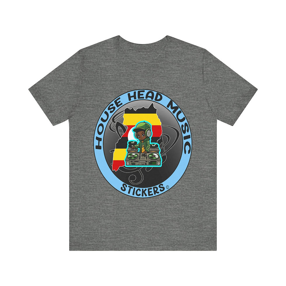 Thumbnail: House Head Music Stickers Uganda (T shirt)