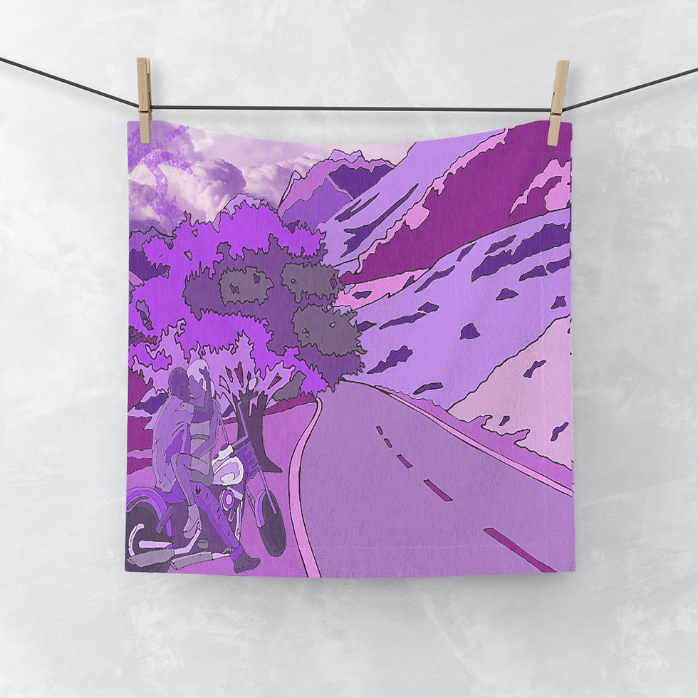 Thumbnail: Purple Lover's Rain (Face Towel)