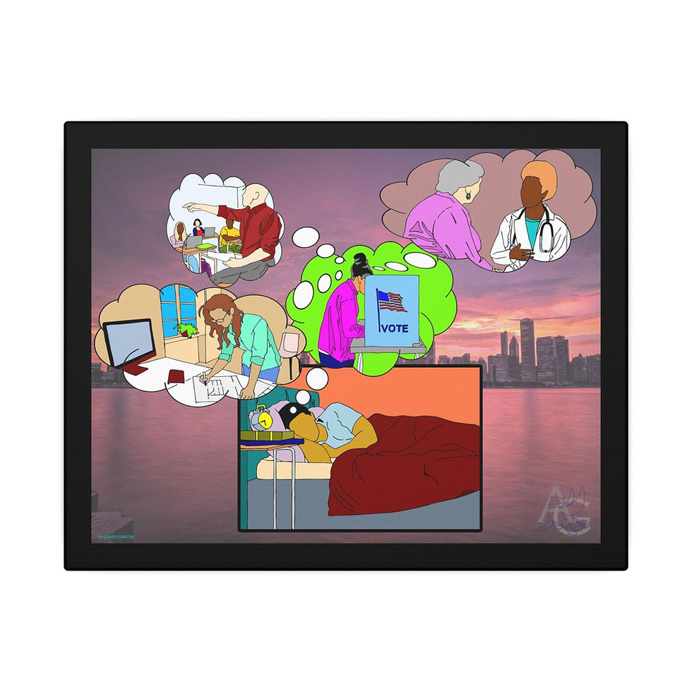 Thumbnail: Art Inspired by Harold Melvin & The Blue Notes, Wake Up Everybody (Canvas)