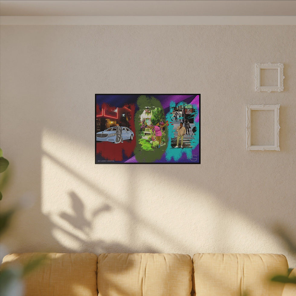 Thumbnail: Art Inspired by Jam Lewis Babyface, He Don't  Know Nothin' Bout It (Canvas)