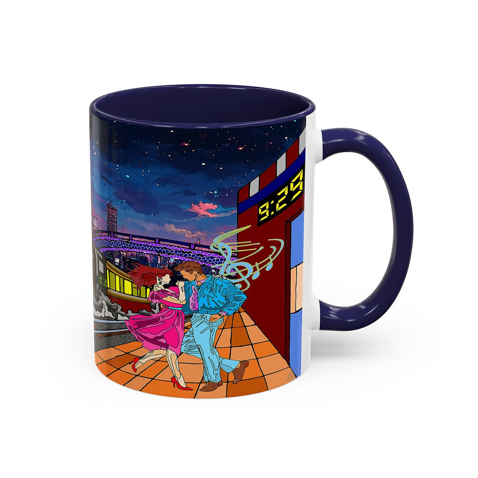 Thumbnail: Art Inspired by The Electric Light Orchestra, Last Train to London (Mug)