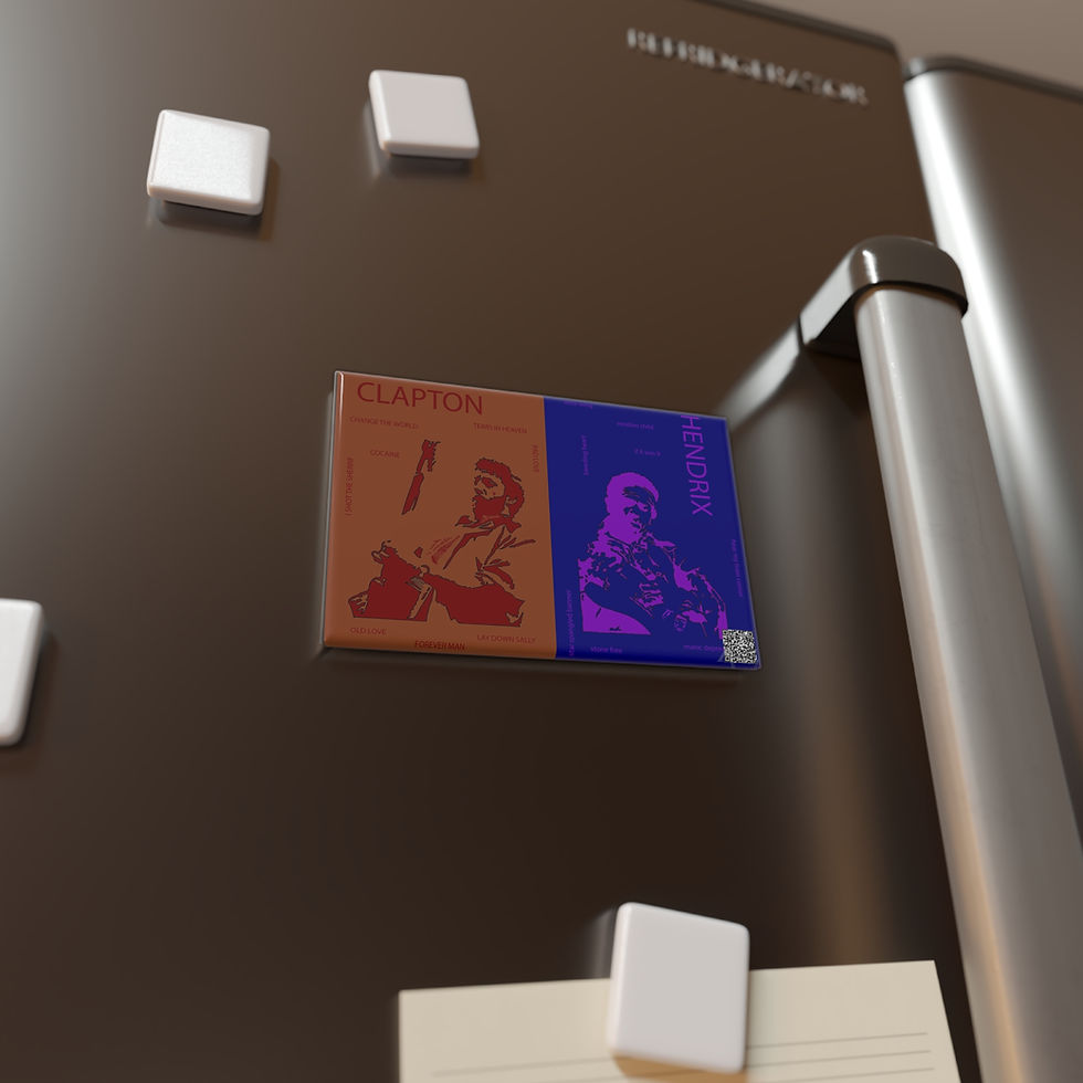 Thumbnail: Clapton vs Hendrix (Button Magnet 1 & 10 pcs)