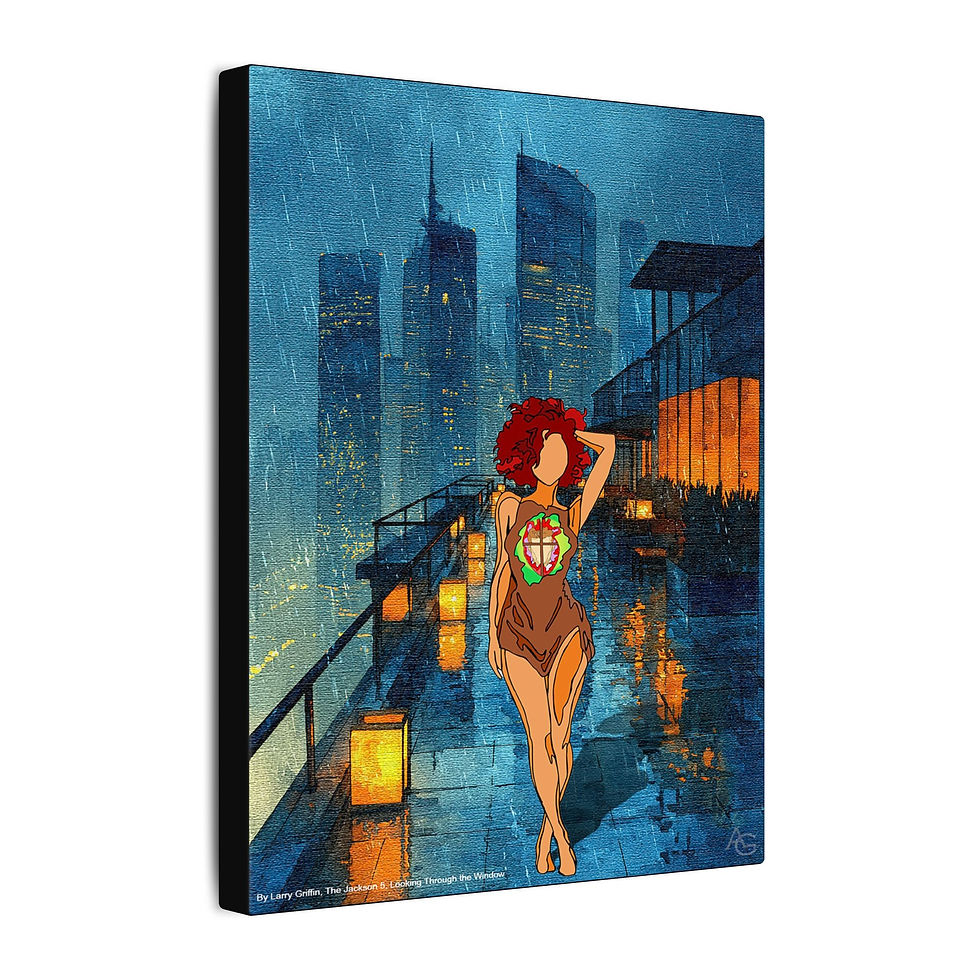 Thumbnail: Art Inspired by The Jackson 5, Looking Through the Window (Canvas)
