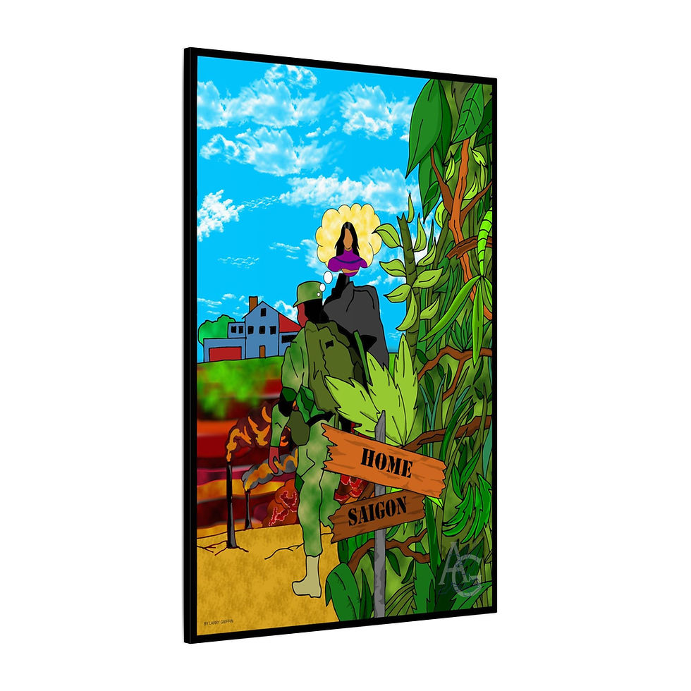 Thumbnail: Art Inspired by Edwin Starr, 25 Miles (Canvas)