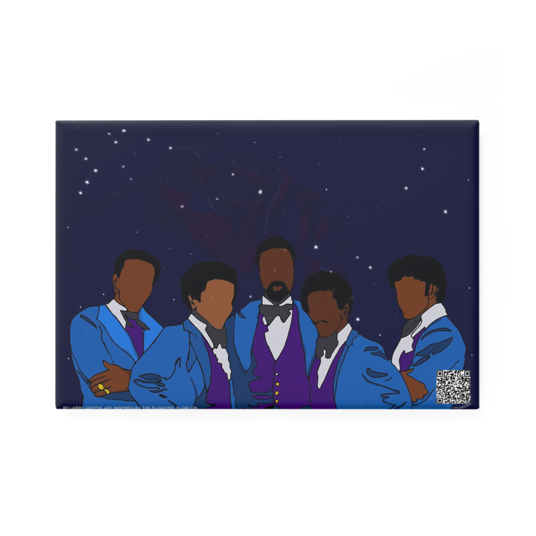 Art Inspired by The Floaters, Float On (Button Magnet 1 & 10 pcs)