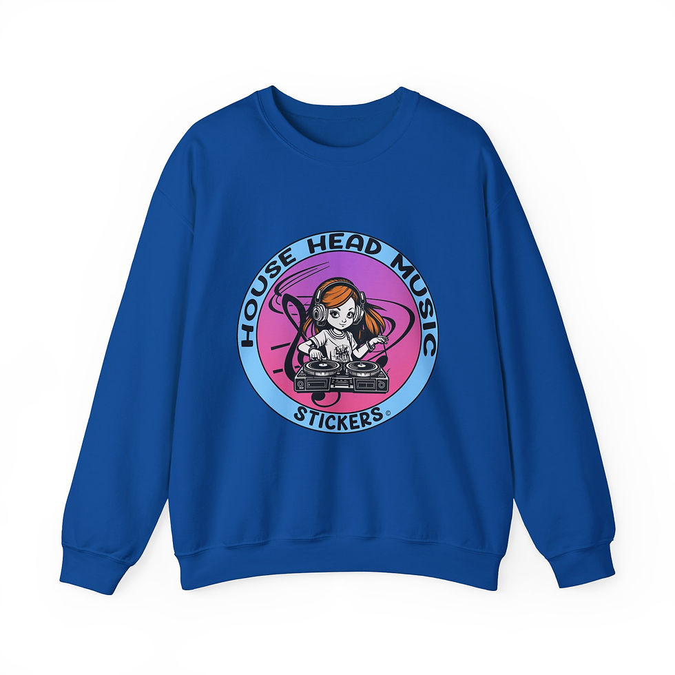 Thumbnail: House Head Music Stickers 011 (Sweatshirt)