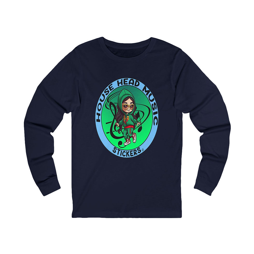 Thumbnail: House Head Music Stickers Dancer 004 (Long Sleeve Tee)