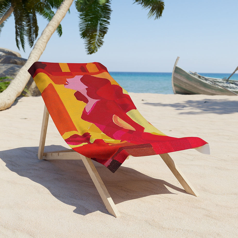 Thumbnail: The Red Jazzologist (Beach Towel)