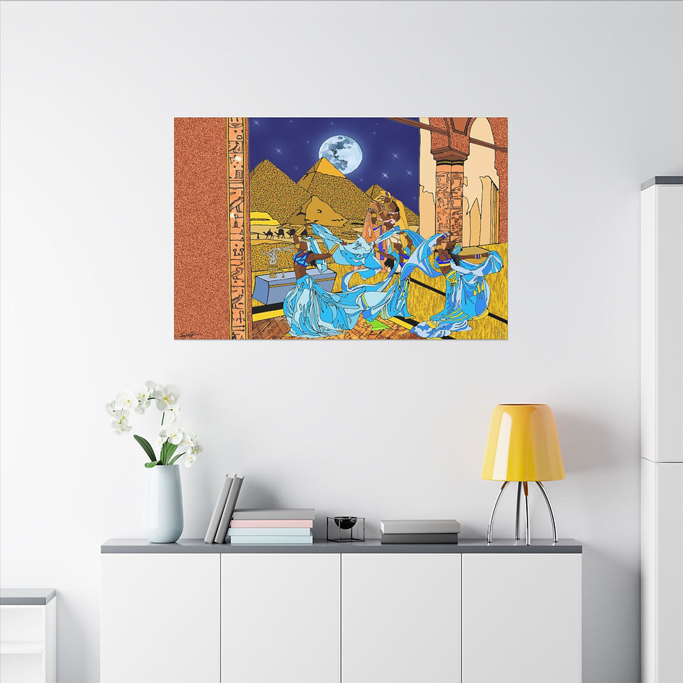 Thumbnail: Art Inspired by, Incognito, Nights Over Egypt (Canvas)