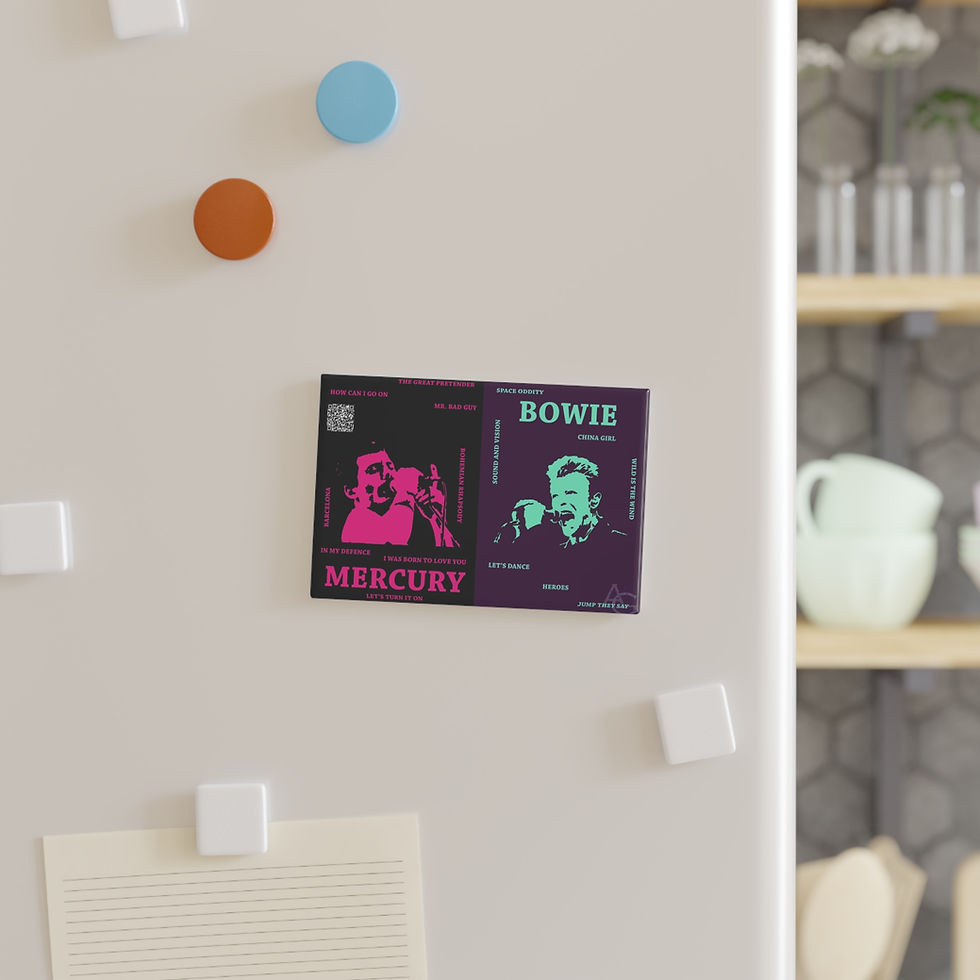 Thumbnail: Mercury vs Bowie (Button Magnet 1 & 10 pcs)