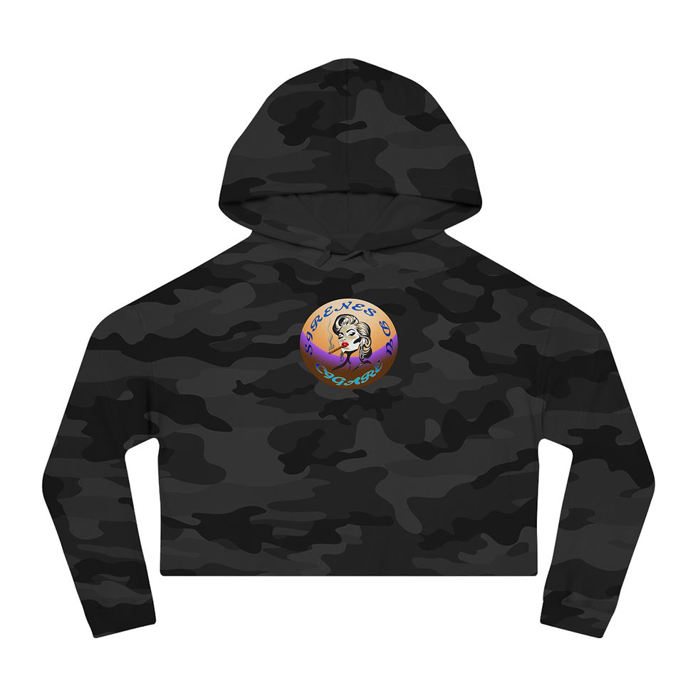 Thumbnail: Sirenes du Cigare Euro 003 (Cropped Hooded Sweatshirt)
