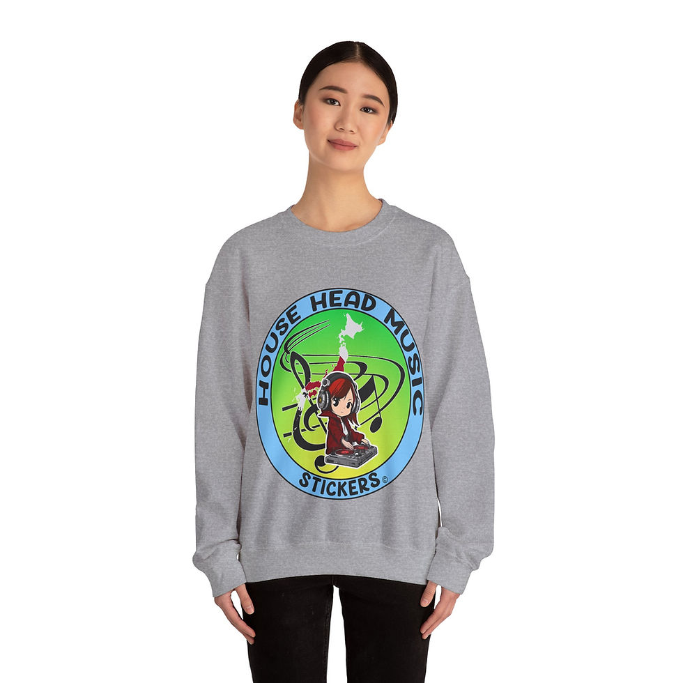 Thumbnail: House Head Music Stickers Japan (Sweatshirt)