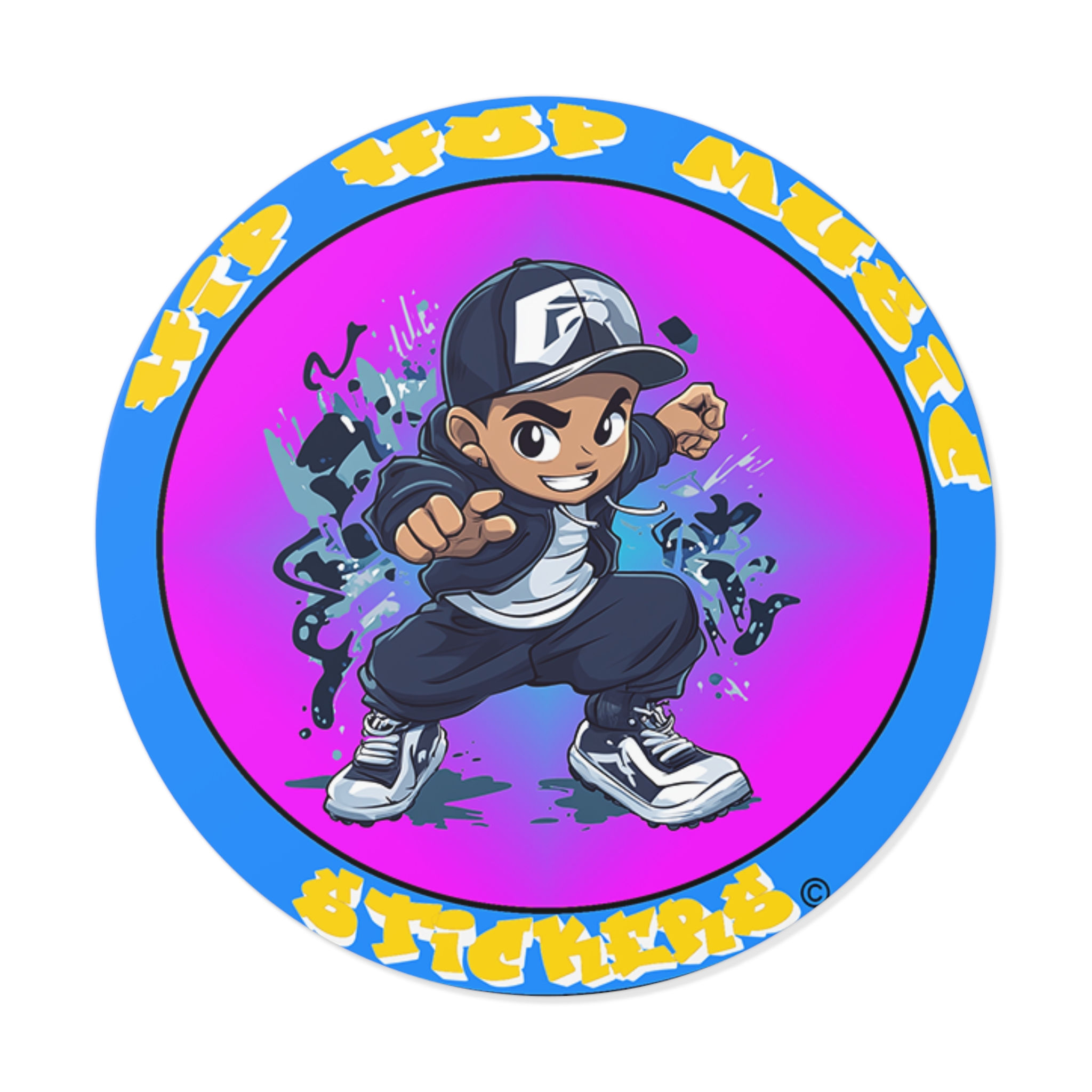 HIP HOP Music Stickers 007 (Stickers)