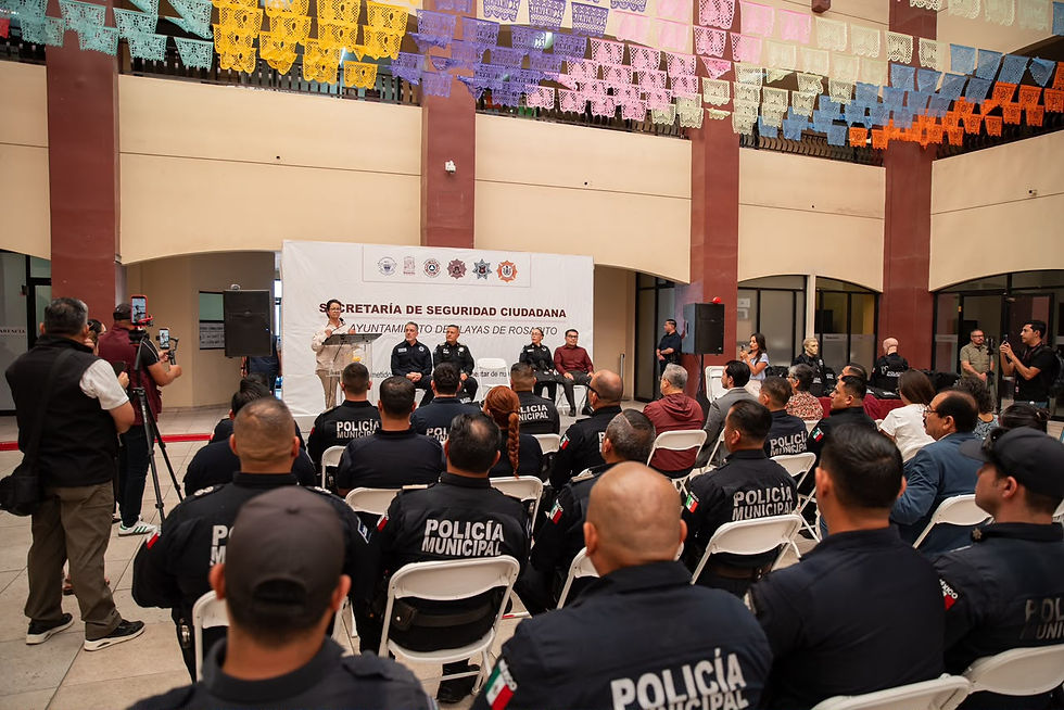 Gobierno de Playas de Rosarito refuerza protección a policías con 200 placas balísticas