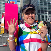 Female runner at Tokyo marathon