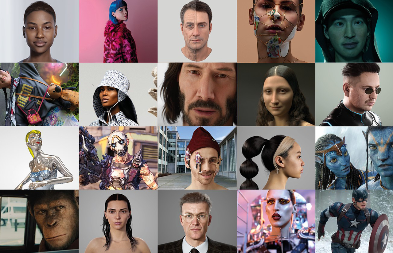 Collection of real-time characters and environments used across XR experiences