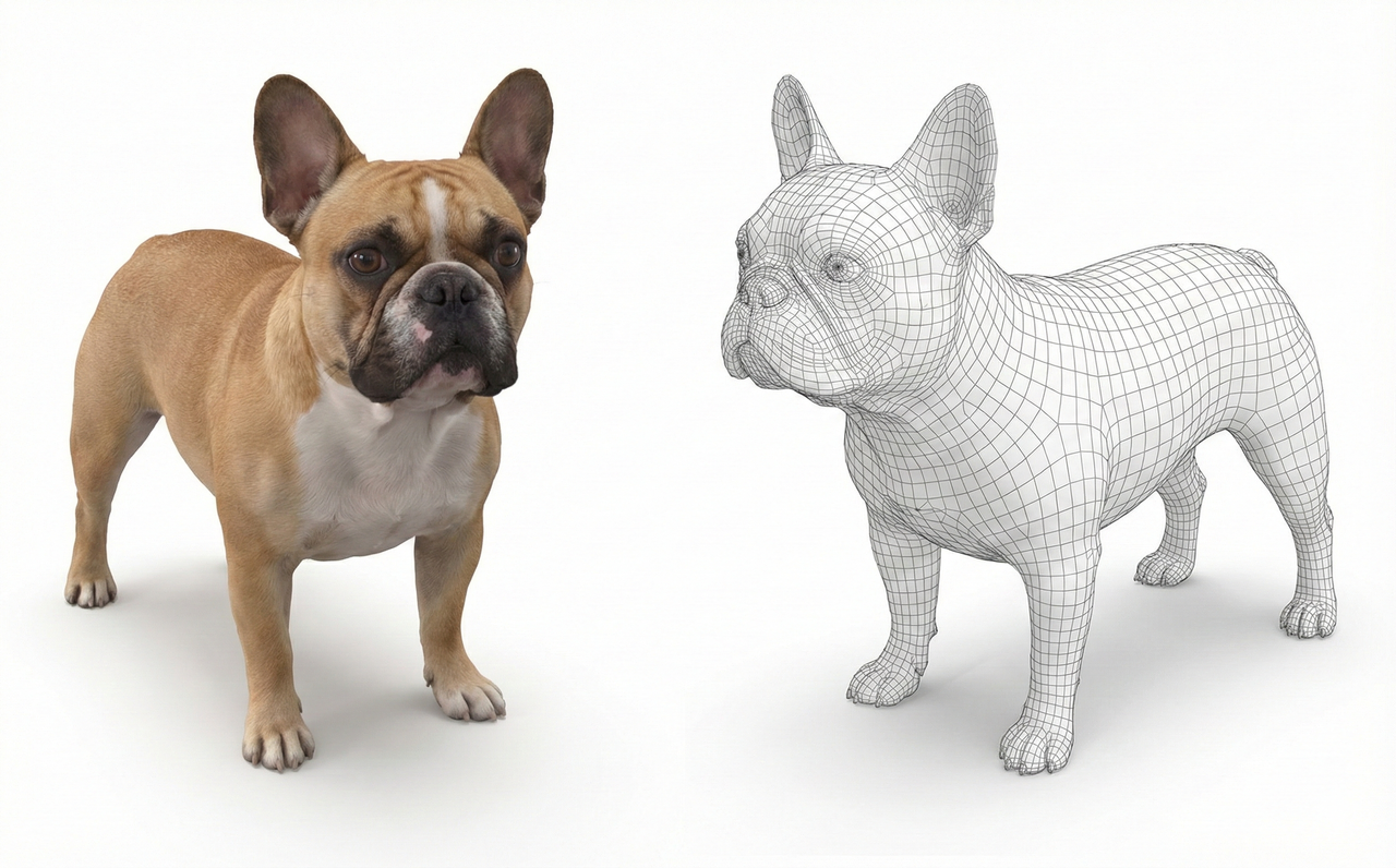 Optimized real-time 3D asset prepared for AR VR and mixed reality platforms