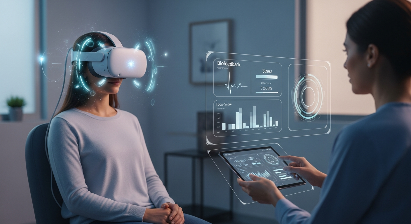 Illustrative healthcare technology scene
