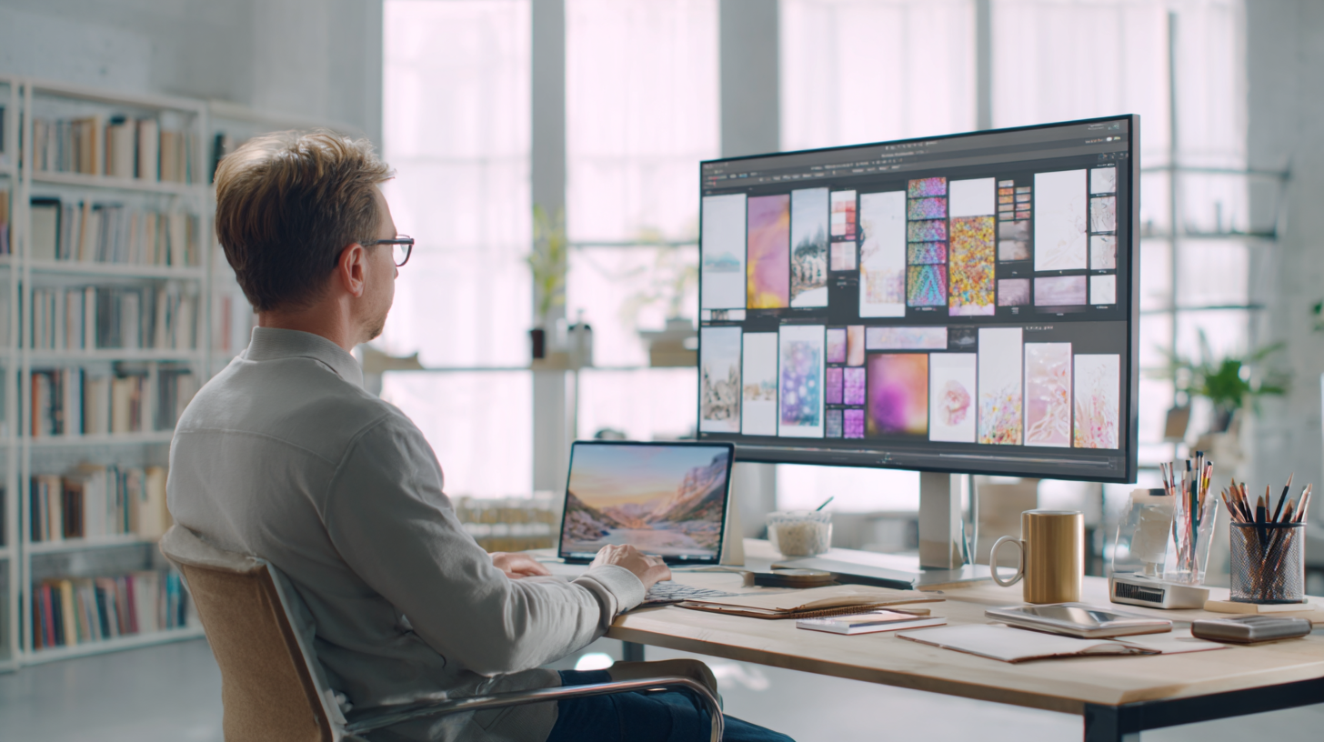 Creative director reviewing AI-generated brand campaign assets for advertising production