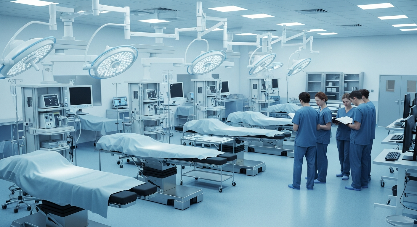 Illustrative healthcare technology scene