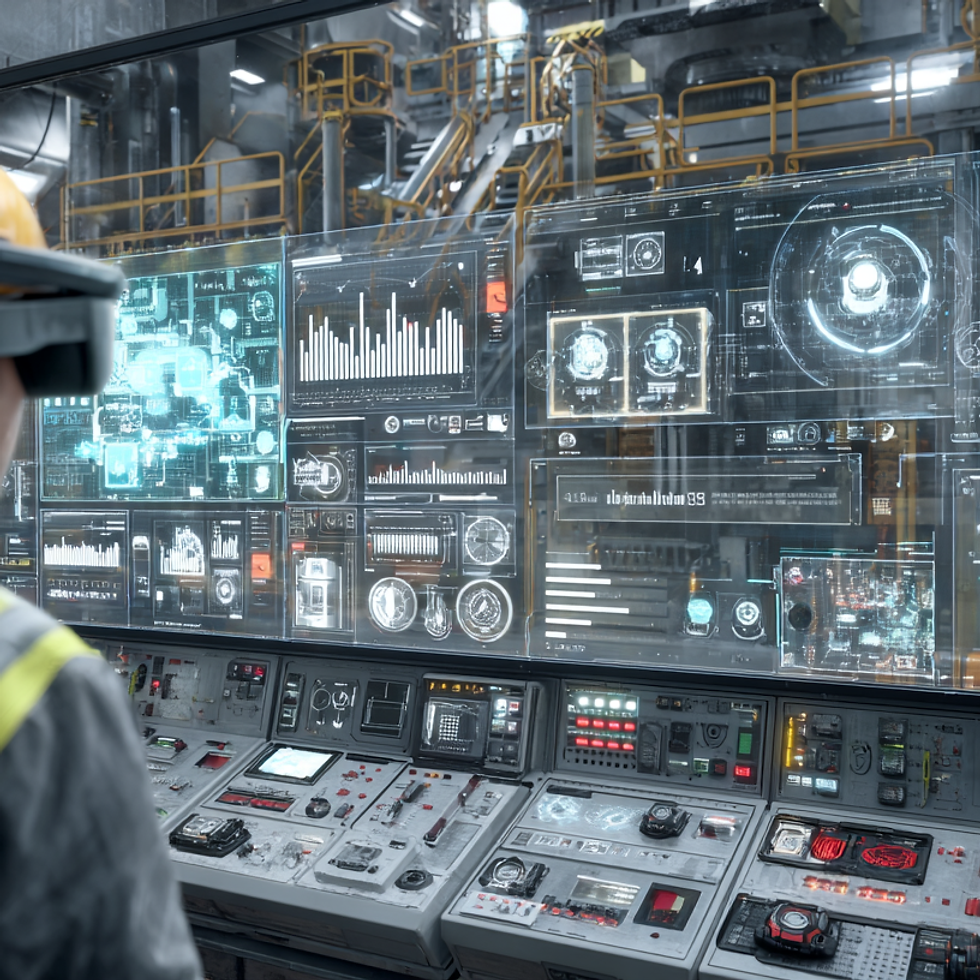 AI digital assistant guiding industrial teams inside an XR workflow