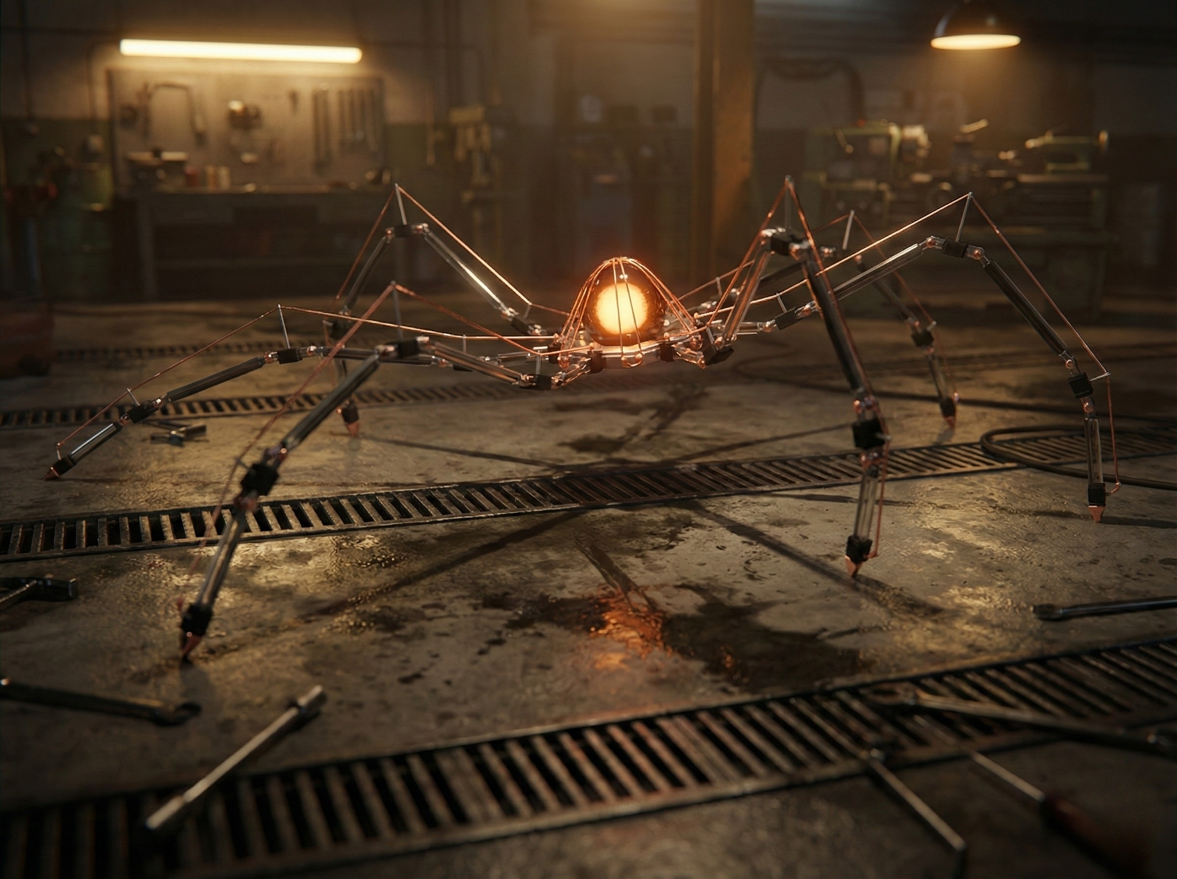 Multi-limb creature asset review for readable materials and production performance
