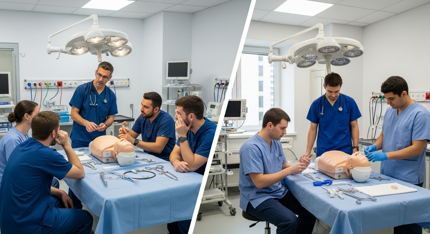 Illustrative healthcare technology scene