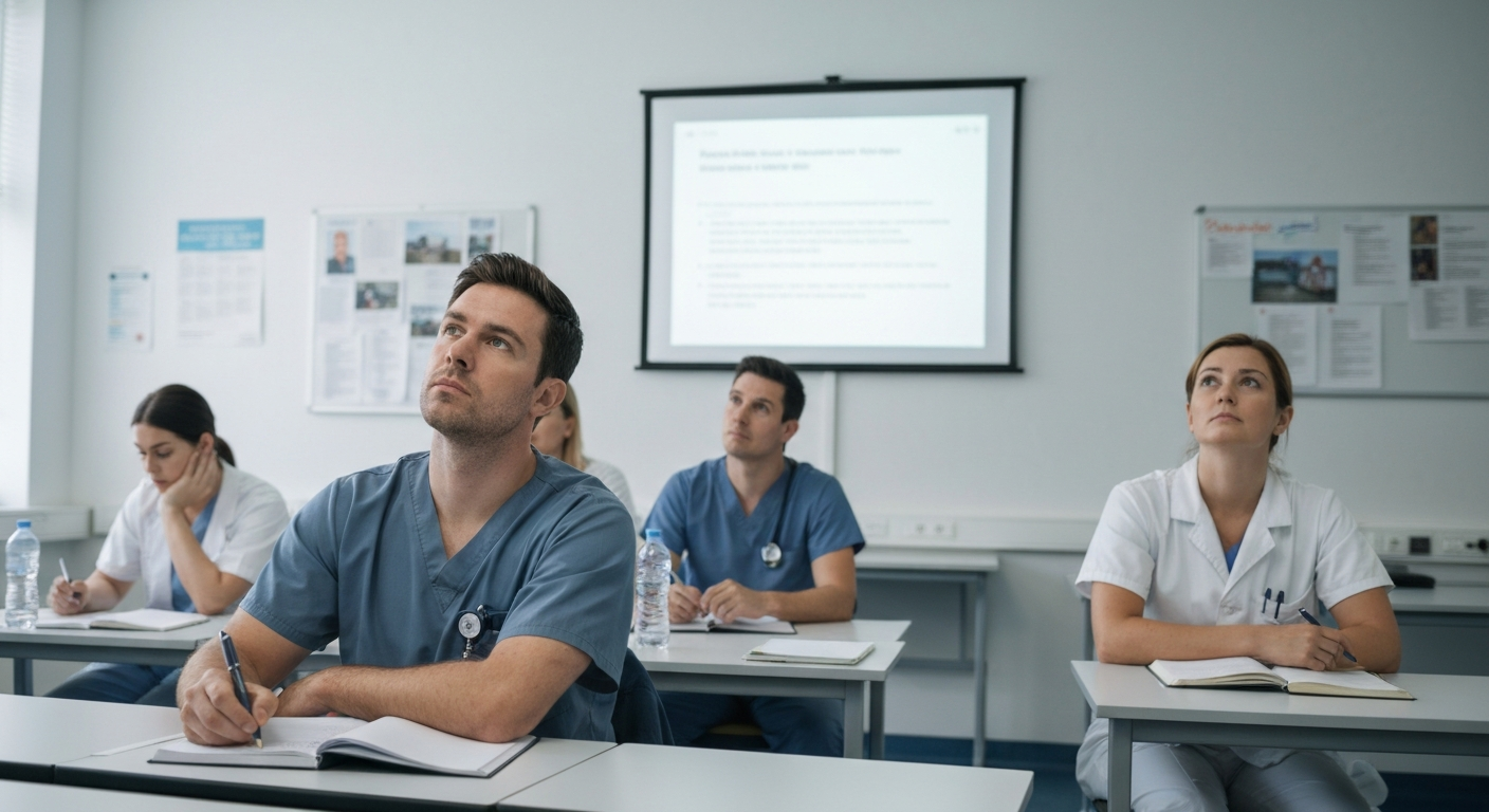 Illustrative healthcare technology scene