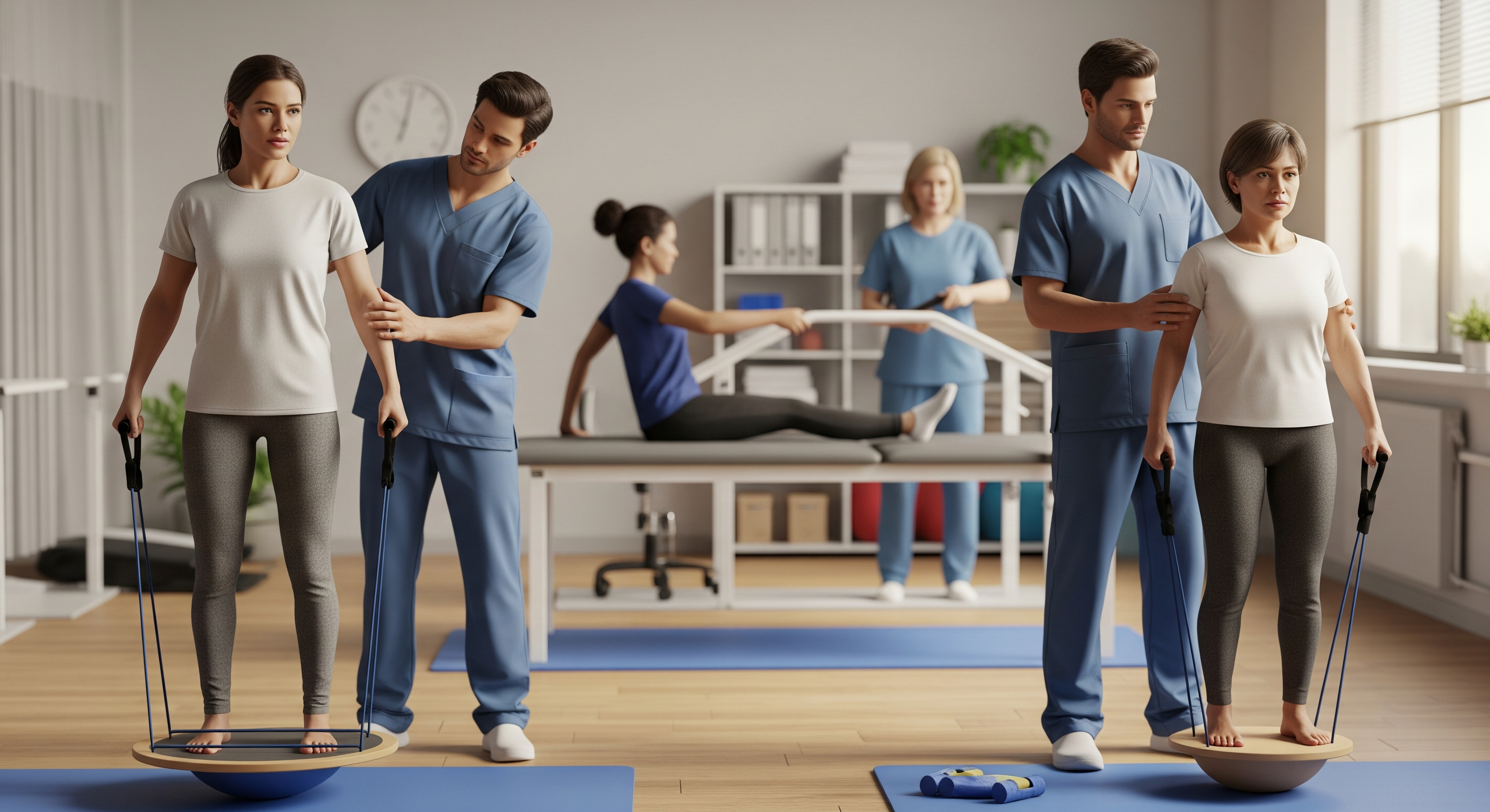 Illustrative healthcare technology scene