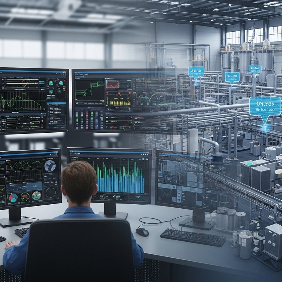 Digital twin replacing static industrial dashboards
