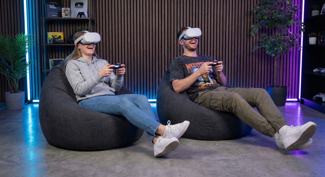 Interactive XR game environment demonstrating real-time spatial engagement