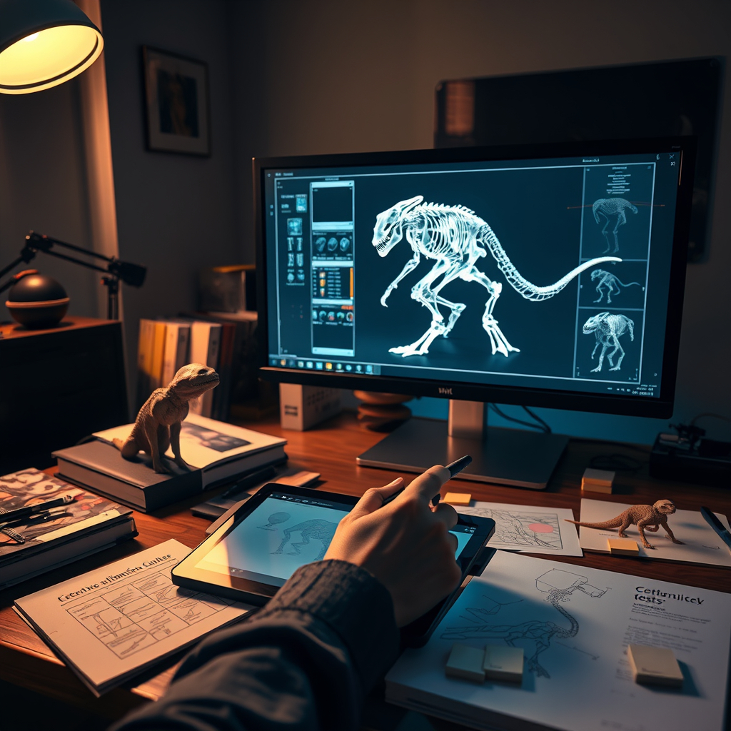 Creature animation studio workstation for motion capture cleanup and performance design