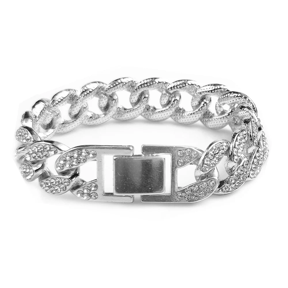 Thumbnail: Dog Cuban Gold Chain Luxury Diamond Dog Collar Pet Metal Necklace Jewelry Access