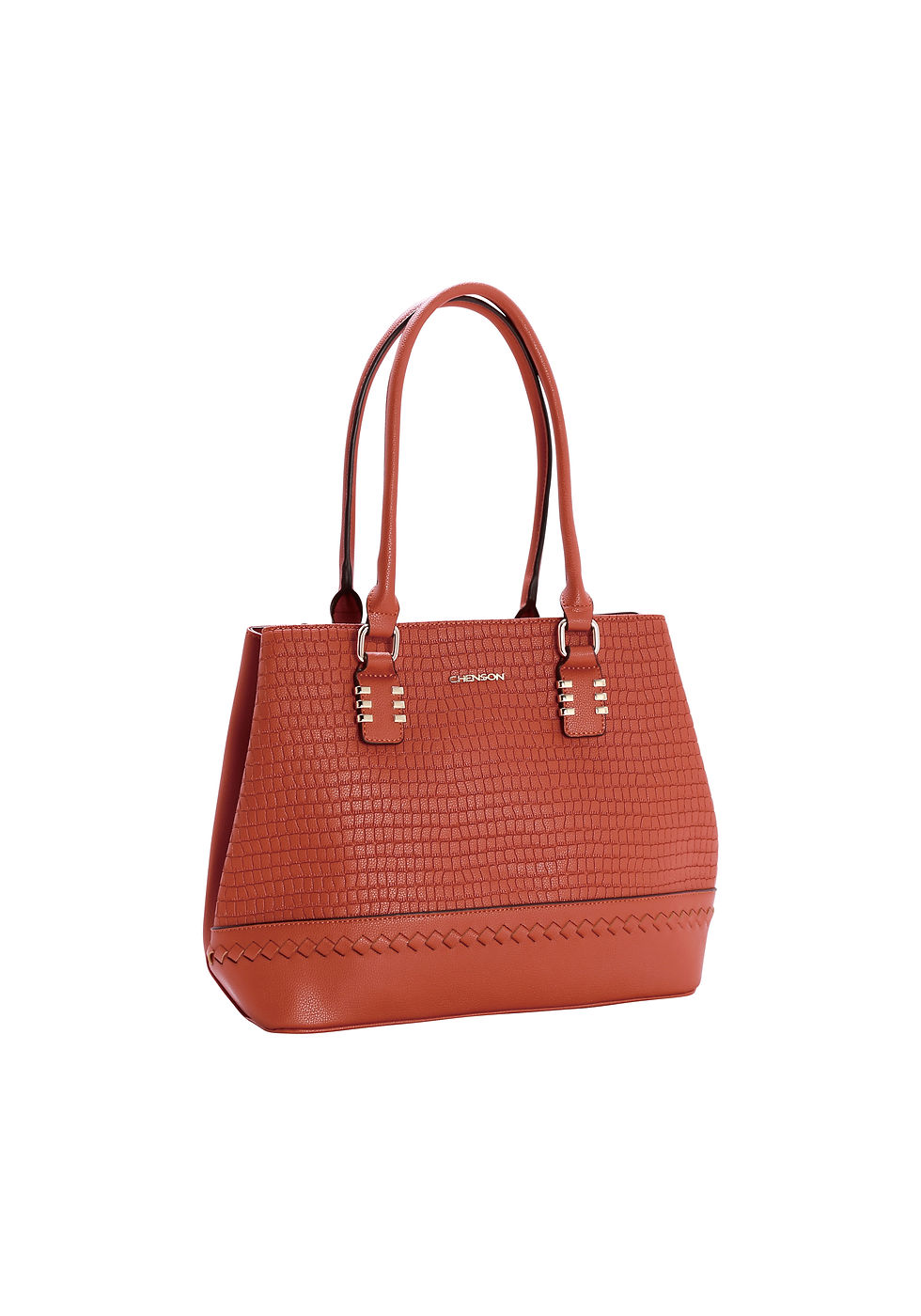 Miniatura: Bolsa Feminina de ombro Croco Casual terra CHENSON 159
