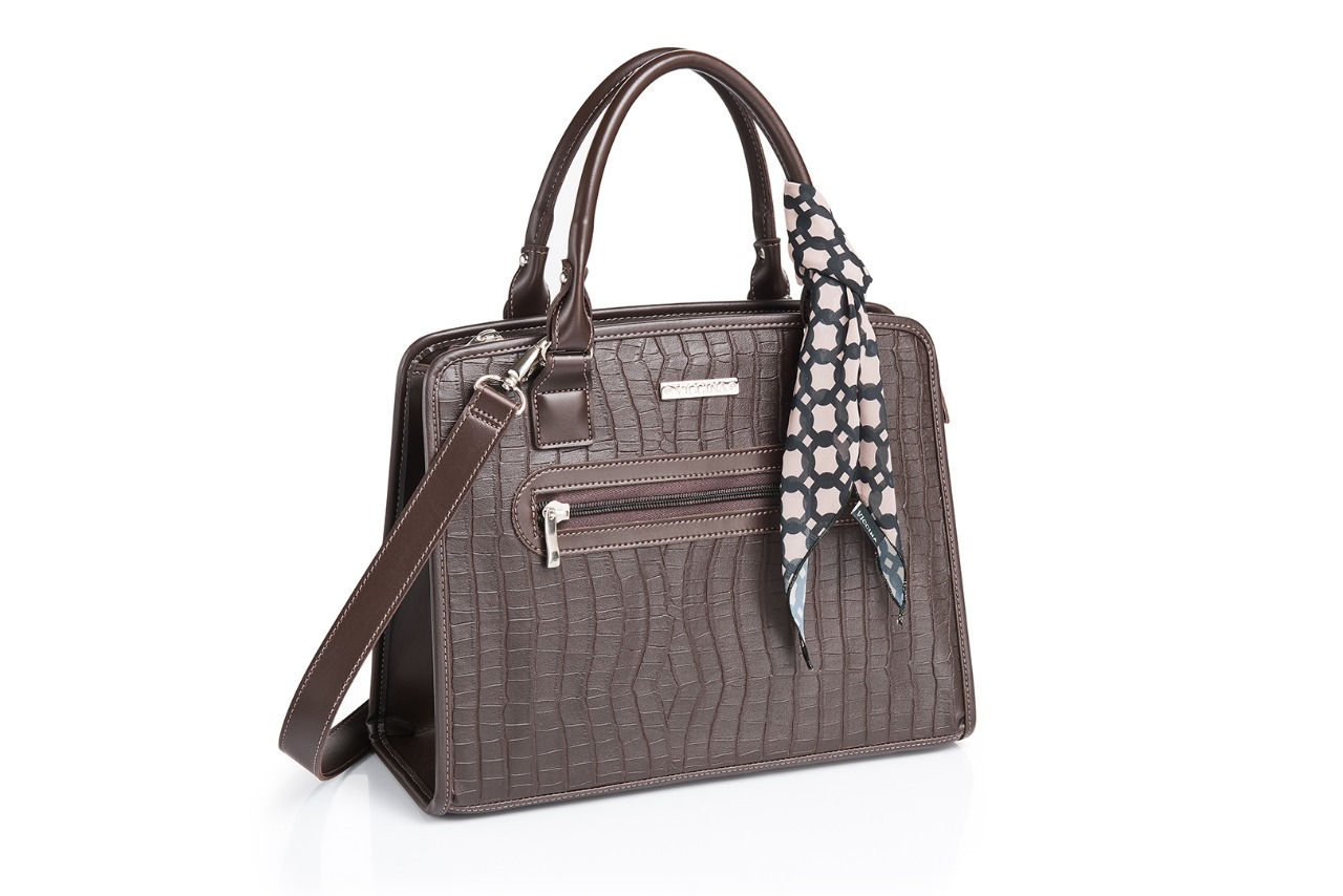 Bolsa Feminina pasta executiva marrom VICCINA