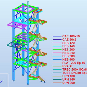 Étude d'une structure métallique