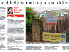 Meg's Hackney Gazette Column: Practical help is making a real difference