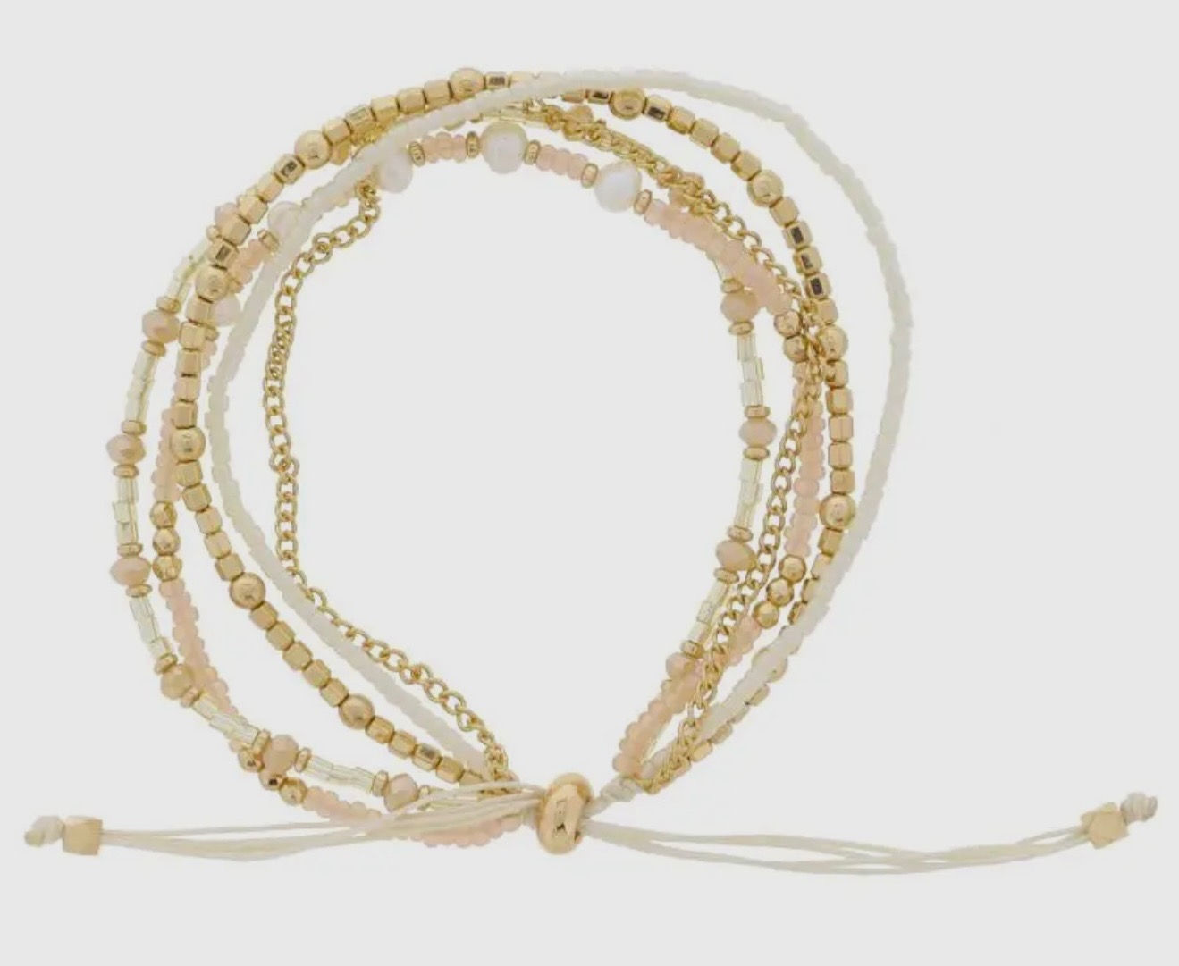 Jane Marie Thin 5 Strand Gold Bracelet
