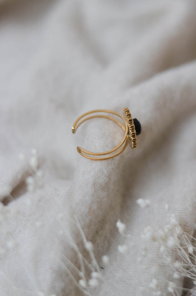 Miniature : Bague Octavie onyx
