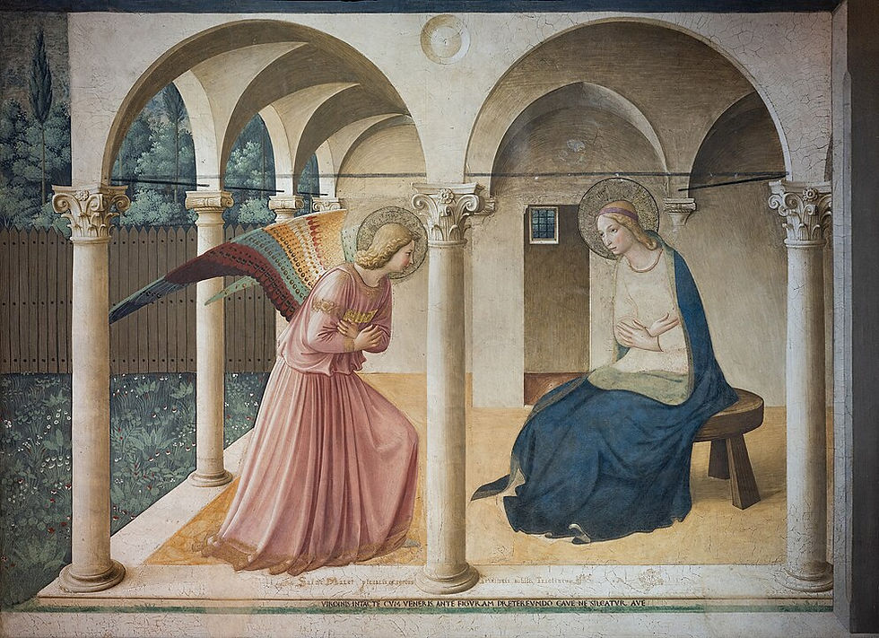 Fra Angelico, The Annunciation (c. 1440 - 1445 San Marco, Florence)