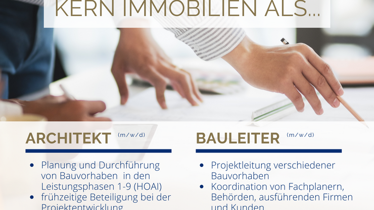 JOBANGEBOT: Architekt | Bauleiter
