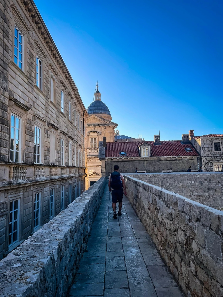 old town walls dubrovnik in croatia